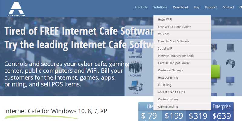 Antamedia Internet cafe software